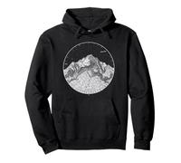 Vintage Topographic Art Retro Geography Space Science Lovers Pullover Hoodie