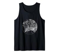 Vintage Topographic Art Retro Geography Space Science Lovers Tank Top