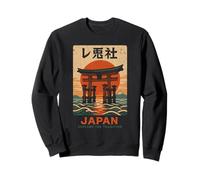 Vintage Torii Gate Art Asia Cool Japanese Poster Sweatshirt