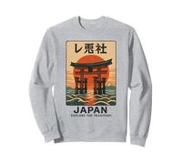 Vintage Torii Gate Art Asia Cool Japanese Poster Sweatshirt