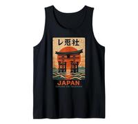 Vintage Torii Gate Art Asia Cool Japanese Poster Tank Top