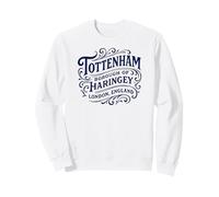 Vintage Tottenham Borough of Haringey London Navy Print Sweatshirt