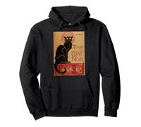 Vintage Tournee du Chat Noir Black Cat French Halloween Pullover Hoodie