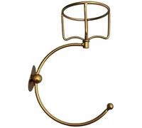 Vintage Towel Hook Wall Candle Holder 2 in 1 Iron Wall Towel Holder Sturdy Vintage Hooks Golden Rustic Bathroom Accessories