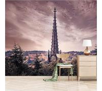 Vintage Towers Architecture Birds Forest 3D Wallpaper Luxury Silk Study Dining Feature Sofa Grey Bedroom Living Room Tv Decorative Wall-300cm×210cm