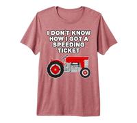 Vintage Tractor, I Don't Know How I Got A Speeding Ticket Premium T-Shirt