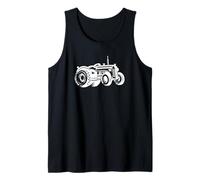 Vintage Tractor Retro Farm Classic Farmer Tank Top