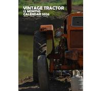Vintage Tractors 2026 Calendar, A3, Wirobound, Full Colour, Free Pack of Calendar Stickers
