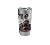 Vintage Train Steam Locomotive Engine Old Model Lovers Stainless Steel Insulated Tumbler