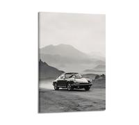 Vintage Travel 911 Black And White Minimalist Desert Road Mountain Terrain Poster Decorative Painting Canvas Wall Posters And Art Picture Print Modern Family Bedroom Decor Posters 12x18inch(30x45cm)