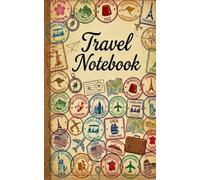 Vintage Travel Journal - Journey Log & Observations: Pocket-Sized 5×8 Notebook with 120 Cream Pages, Lined Paper, Subtle Travel-Themed Watermarks for Explorers, Adventurers & Dreamers