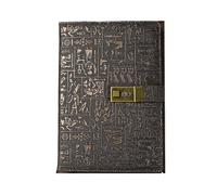 Vintage Travel Notebook A6/A5/B5 Vintage Notebook with Lock Retro Leather Diary Journal Sketchbook Stationery School Office Note Book(B5)