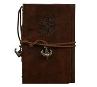 Vintage Travel Notebook Useful Memo Pad Thickened Paper 75 Sheets Coil Notebook A7 Diary Weekly Planner Goal Habit Schedule(Color4)