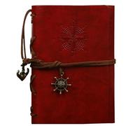 Vintage Travel Notebook Useful Memo Pad Thickened Paper 75 Sheets Coil Notebook A7 Diary Weekly Planner Goal Habit Schedule(Color2)