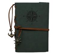 Vintage Travel Notebook Useful Memo Pad Thickened Paper 75 Sheets Coil Notebook A7 Diary Weekly Planner Goal Habit Schedule(Color1)