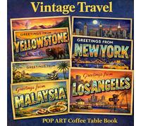Vintage Travel: Pop Art Coffee Table Book (Vintage Travel: A Pop Art Book Series)