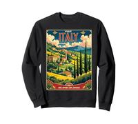 Vintage Travel Poster Italy Souvenir Tuscany Umbria Sicily Sweatshirt