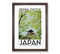 Vintage Travel Poster Japan Framed Print | A2 Walnut Framed Wall Art | Ready to Hang | Classic Nature Picture | Living Room Bedroom Lounge Office