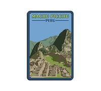 Vintage Travel Poster Machu Picchu Peru Tin Sign Vintage Metal Pub Club Cafe Bar Home Wall Art Decoration Poster Retro 20x30CM