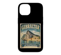Vintage Travel Poster Rock of Gibraltar Heritage Design Case for iPhone 14
