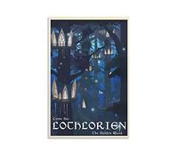 Vintage Travel Posters Lord of The Rings Moive Posters 1 Wall Art Poster Scroll Canvas Painting Picture Living Room Decor Home 16x24inch(40x60cm)