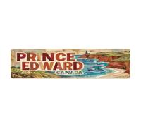 Vintage Travel Prince Edward Canada Gulf Lawrence Metal Tin Sign