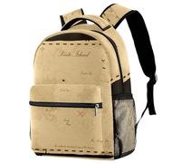 Vintage Treasure Map Backpack for Women, 16 Inch Laptop Backpack, College Bookbag School Bag, Water Resistant Travel Hiking Daypack