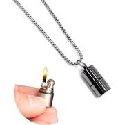 Vintage Trench Lighters - Wheel & Kerosene, Small Keychain Lighters for Collection & Decorative Gift (Black)