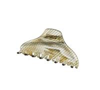 Vintage triangle large back head disc hair grab clip hair accessories (line grid)