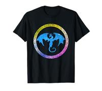 Vintage Tribal Celtic Dragon - Nordic Mythical Dragon Lover T-Shirt