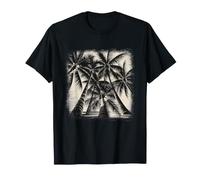 Vintage Tropical Palm a Trees Island Paradise Beach Vibes T-Shirt
