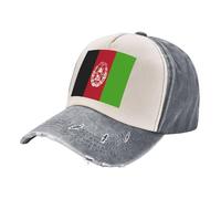 Vintage Trucker Hat - Distressed Baseball Cap for Mens with 100% Cotton Fabric National Flag Print Adjustable, Quick-Dry, for Daily Wear & Hiking Trips Gray One Size
