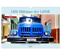 Vintage trucks from the USSR - Soviet trucks in Cuba UK-Version (Wall Calendar 2026 DIN A3 Landscape), CALVENDO 12 Month Wall Calendar
