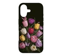 Vintage Tulip Bouquet Butterfly Garden Aesthetic Case for iPhone 17