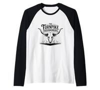 Vintage Turnpike Distressed Country Music Men Women Raglan Baseball Tee