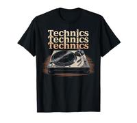 Vintage Turntable Old School DJ Music T-Shirt