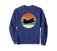 Vintage Twin Rotor Heavy Lift Helicopter Sweatshirt