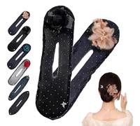 Vintage Twist Clamp Hair Bun Maker Ponytail Tools Flower Hair Scrunchies Styling P8b0 Accessories Elegant Hair