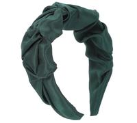 Vintage Twisted Braided Cloth Headband for Women Green | Pure Colour Finish, Fits Most People, No Shedding for Ceremonies and Dating