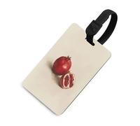 Vintage Two Pomegranates on Cream Luggage Tag Travel Bag Suitcase Baggage Name Tags