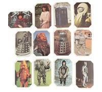 Vintage Ty Tea Phoo 1976 The Amazing World Of Dr Who - Full Set Of 12 Octagonal Character Cards - Mint Condition - Ex Shop Stock