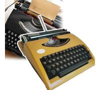 Vintage Typewriter,Portable Manual Typewriter, Easy to Use-No Power Supply, Can Type Legible,for Notes, Letters, Creative Writing, Writers Literary Gift,A