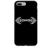 Vintage Typography Word Art Barbell Grunge Gym Fitness Case for iPhone 7 Plus/8 Plus