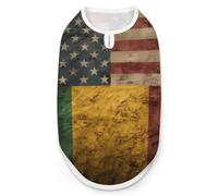 Vintage U.S.A And Benin Flag Cute Dog Vest Pet Clothes Sleeveless Shirt