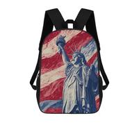 Vintage U.S.A. Freedom Classic Mens Backpack Womens 17 Inch Shoulder Bag