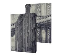 Vintage U.S.A. Manhattan Bridge Slim Case Compatible with iPad 10th 9th 8th 7th Generation 2022 2021 2020 2019 Protective Cover Stand