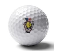 Vintage U.S. Baseball Sport Golf Balls Rubber Practice for Training for Backyard Beginner
