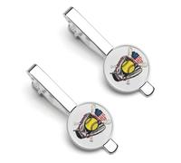 Vintage U.S. Baseball Sport Men's Tie Clips Necktie Bar Pin Formal Business Suit Accessories 2-Pack