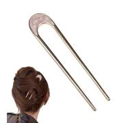 Vintage u shaped Metal Hairpin - Elegant Hair Stick for Short & Long Hairstyles | Durable Metal U Shape Side Combs for Women, Girls & Adults | Classic Updo Bun Maker, Hairs Styling Accessory