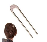 Vintage U-Shaped Metal Hairpin | Short Disc Accessories Hair Sticks | Metal U Shape Hair Side Combs for Women, Girls, Adults, All Ages
